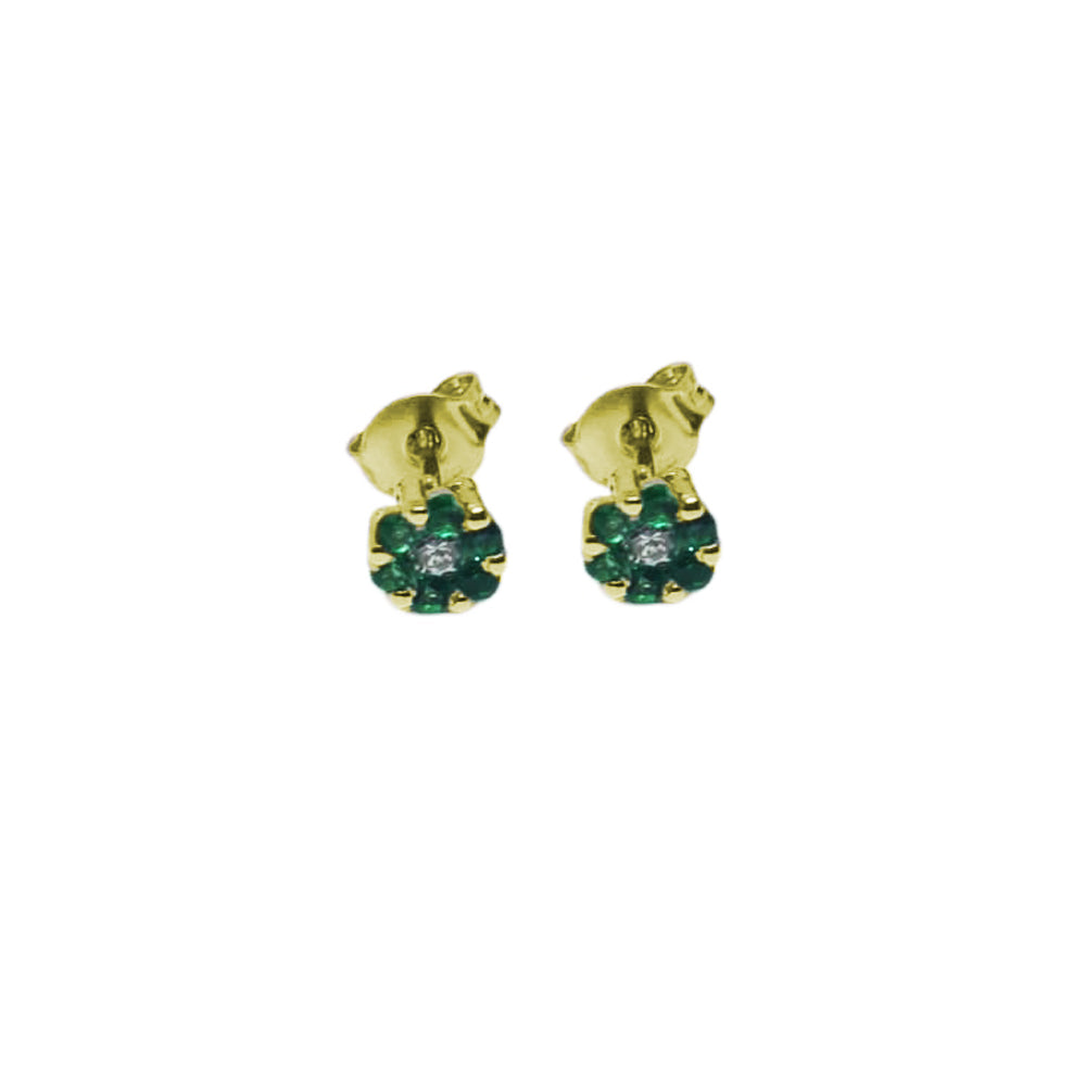 Orovi orecchini donna Oro 9Kt vero, con Smeraldi - FindTheDeal Orovi orecchini donna Oro 9Kt vero, con Smeraldi - FindTheDeal