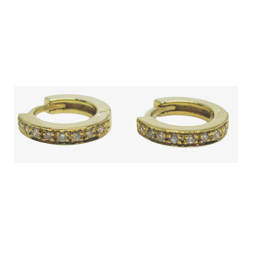 Orecchini A Cerchio Oro Giallo 18K (750) - Altezza 18mm, Larghezza 6mm - Con Scatola Regalo E Certificato - 2