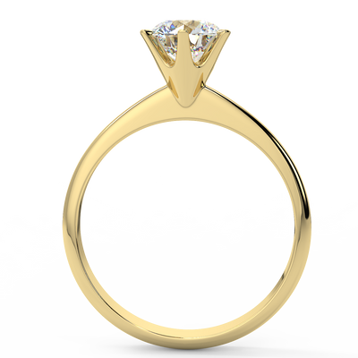 Solitaire Diamond Engagement 18ct Yellow Gold - R973