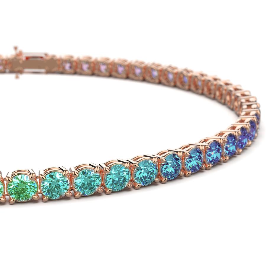 Bracciale Tennis Oro & Co In Oro Rosa Con Rubini - ORO&CO - Luxury Zone - Foto 7