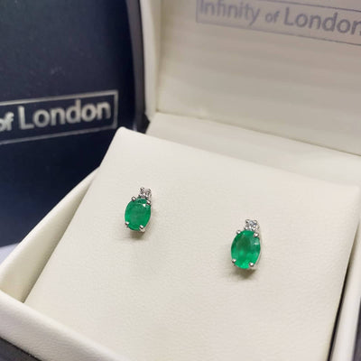 Orecchini Smeraldi e Diamanti - E191B