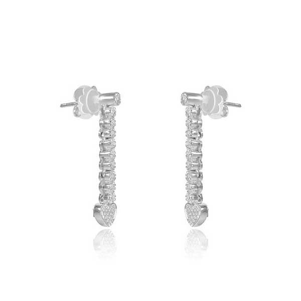Diamond Earrings 18ct White Gold - E132