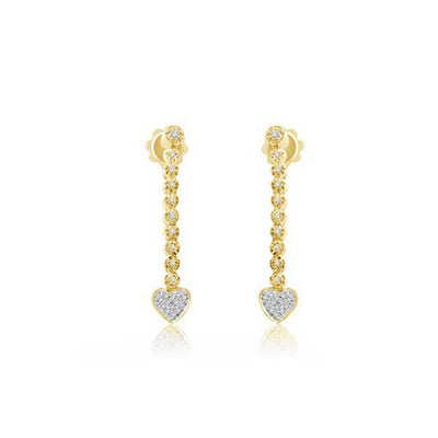 Diamond Earrings 18ct Yellow Gold - E132