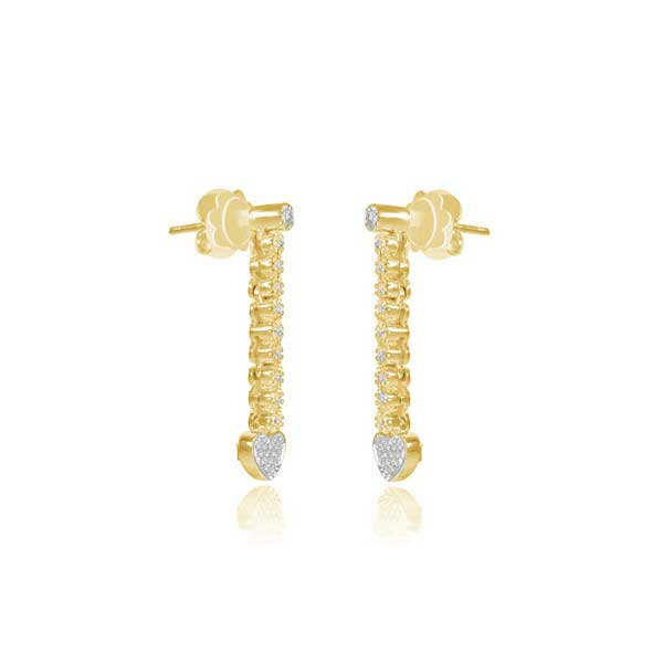 Diamond Earrings 18ct Yellow Gold - E132