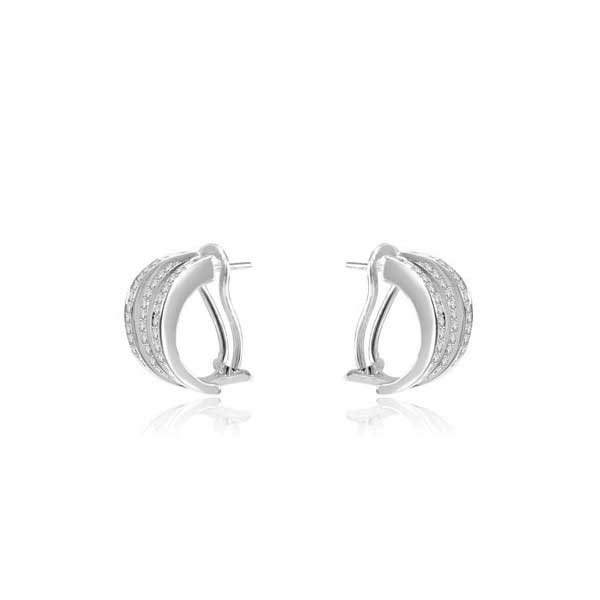 Diamond Earrings 18ct White Gold - E133