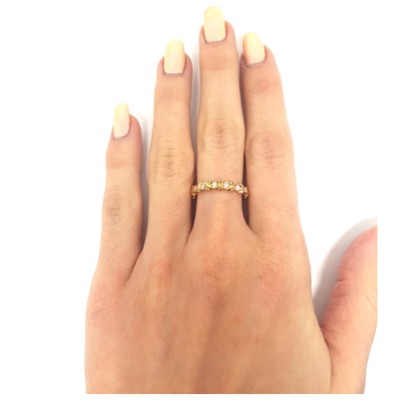 Diamond Eternity Ring 18ct Pink Gold - RB035