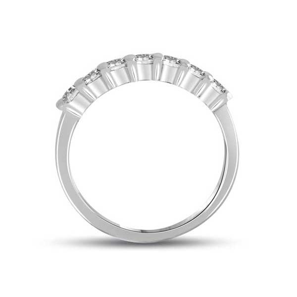 Diamond Half Eternity Ring Engagement 18ct White Gold - R103