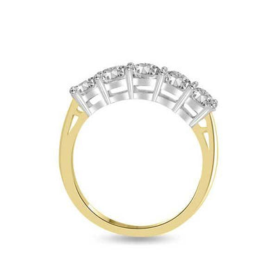 Half Eternity Ring 18ct White Gold - R110