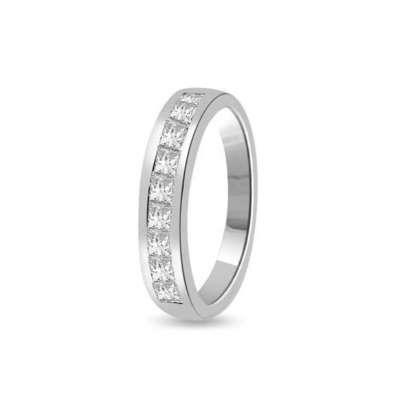 Diamond Half Eternity Ring Engagement 18ct White Gold - R142