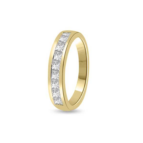 Diamond Half Eternity Ring Engagement 18ct Yellow Gold - R142