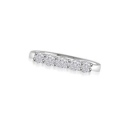 Diamond Half Eternity Ring Engagement 18ct White Gold - R144