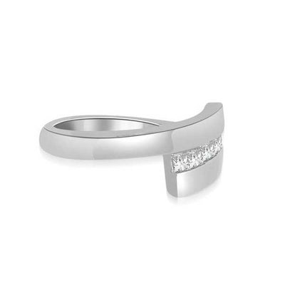 Diamond Half Eternity Ring Engagement 18ct White Gold - R145