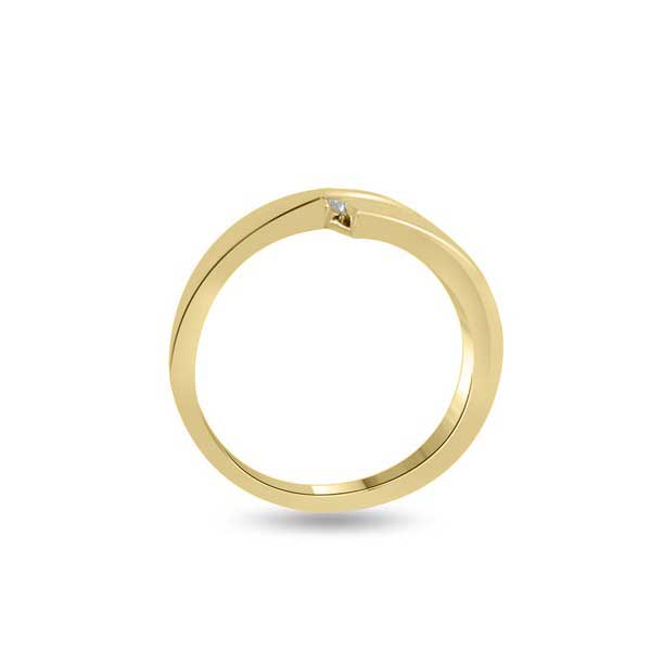 Diamond Half Eternity Ring Engagement 18ct Yellow Gold - R145