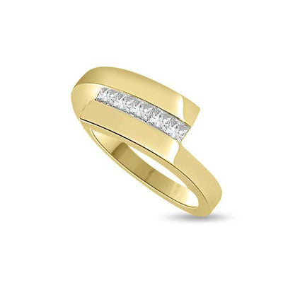 Diamond Half Eternity Ring Engagement 18ct Yellow Gold - R145