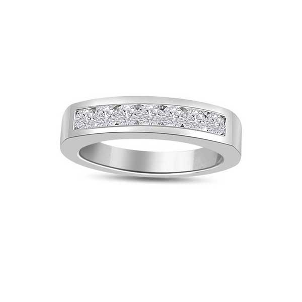 Diamond Half Eternity Ring Engagement 18ct White Gold - R185