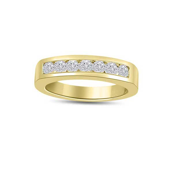 Diamond Half Eternity Ring Engagement 18ct Yellow Gold - R185