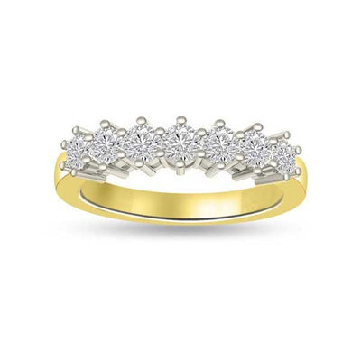 Diamond Half Eternity Ring Engagement 18ct Yellow Gold - R195