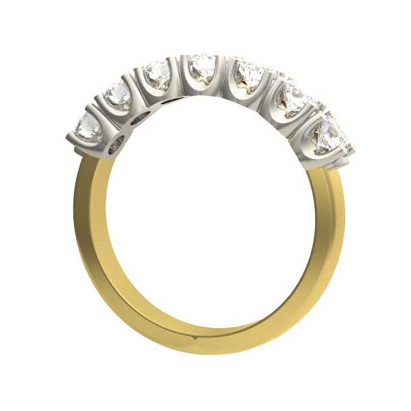 Diamond Half Eternity Ring Engagement 18ct Yellow Gold - R224