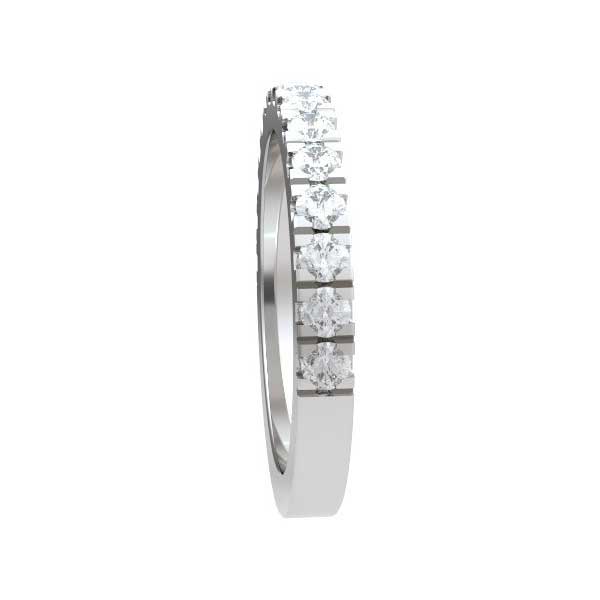 Diamond Half Eternity Ring Engagement 18ct White Gold - R245