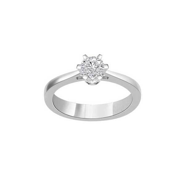 Solitaire Diamond Engagement Platinum - R102