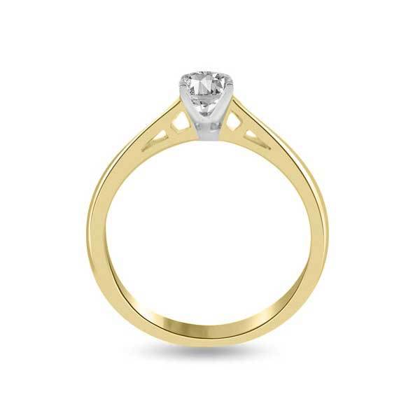 Solitaire Diamond Engagement 18ct Yellow Gold - R113