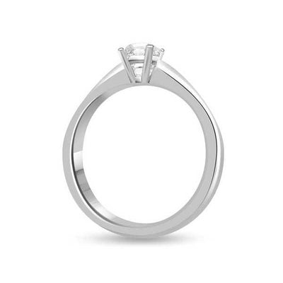 Solitaire Crystal Engagement Ring 925 Silver - R118SL