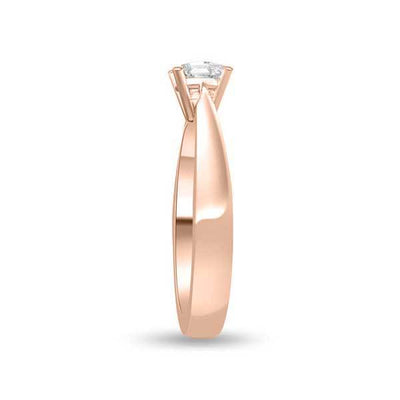 Solitaire Diamond Engagement 18ct Pink Gold - R118