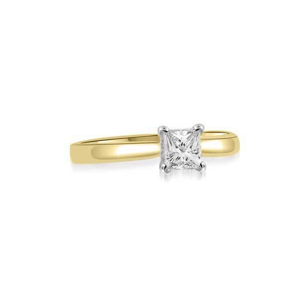 Solitaire Diamond Engagement 18ct Yellow Gold - R156