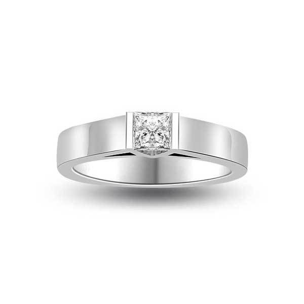 Solitaire Diamond Engagement 18ct White Gold - R172