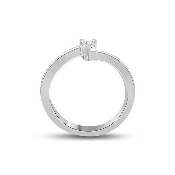 Solitaire Diamond Engagement 18ct White Gold - R176
