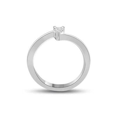 Solitaire Diamond Engagement 18ct White Gold - R176