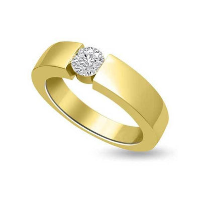 Solitaire Diamond Engagement Ring 18ct Yellow Gold - R197