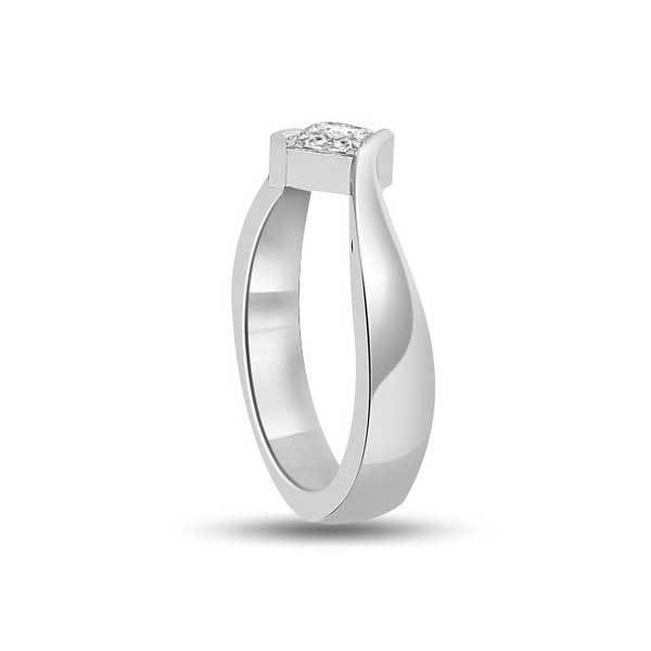 Solitaire Diamond Engagement 18ct White Gold - R215