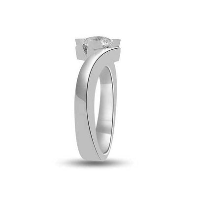 Solitaire Diamond Engagement 18ct White Gold - R216