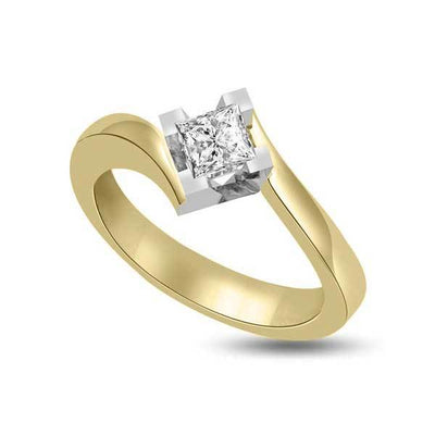 Solitaire Diamond Engagement 18ct Yellow Gold - R216
