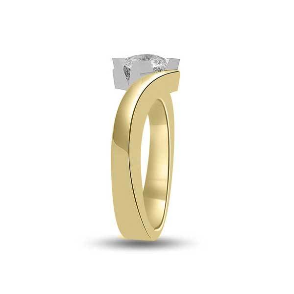 Solitaire Diamond Engagement 18ct Yellow Gold - R216