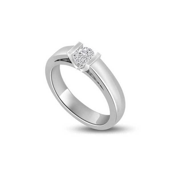Solitaire Diamond Engagement 18ct White Gold - R223