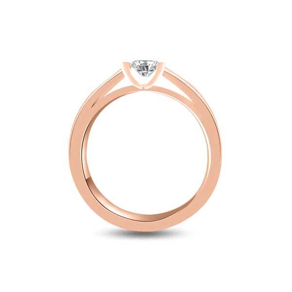 Solitaire Diamond Engagement 18ct Pink Gold - R223