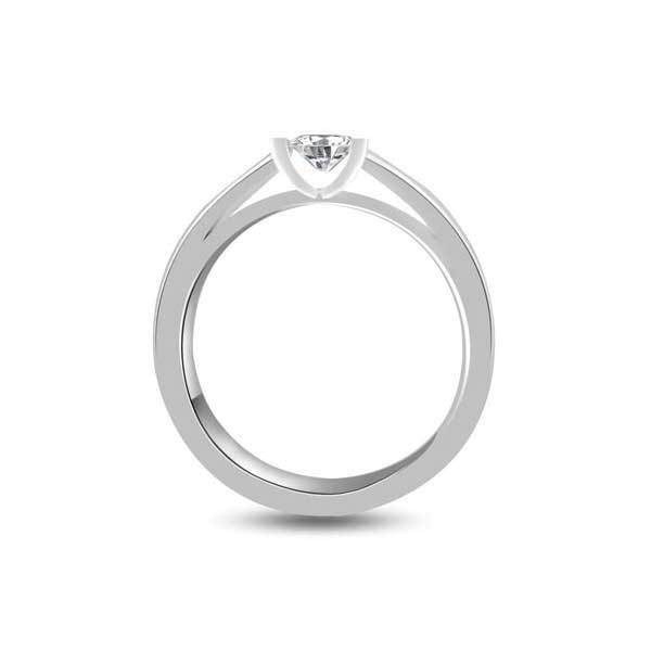 Anello di fidanzamento solitario con diamante in Platino - R223