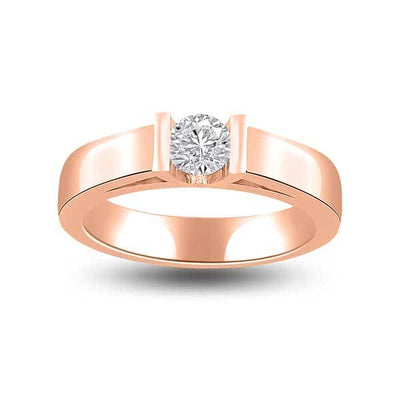 Anello di fidanzamento solitario con diamante in Oro Rosa 18ct - R223