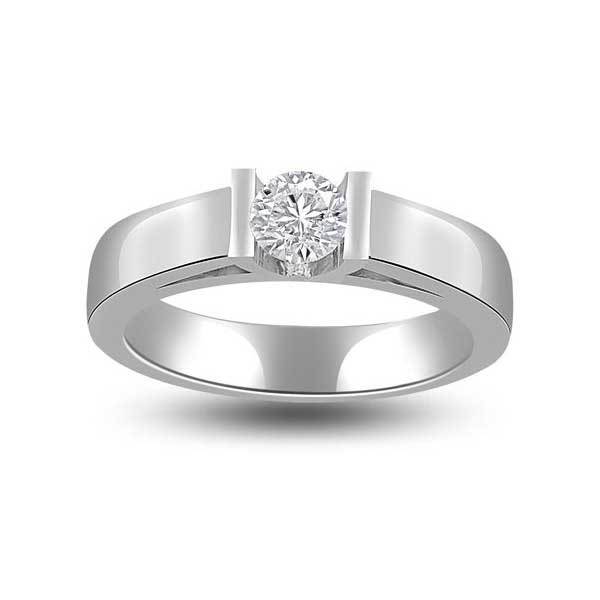 Solitaire Crystal Engagement Ring 925 Silver - R223SL