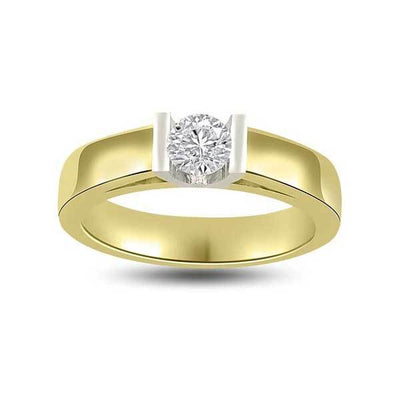 Anello di fidanzamento solitario con diamante in Oro Giallo 18ct - R223