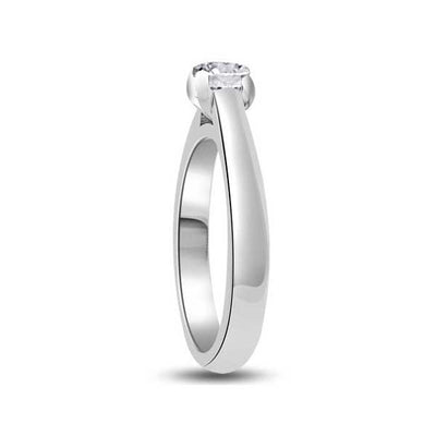 Anello di fidanzamento Solitario con diamante in Oro Bianco 18ct - R263SP