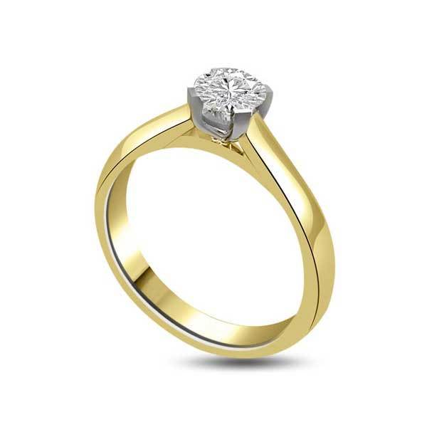 Solitaire Diamond Engagement 18ct Yellow Gold - R263