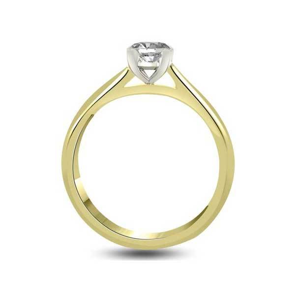 Solitaire Diamond Engagement 18ct Yellow Gold - R263