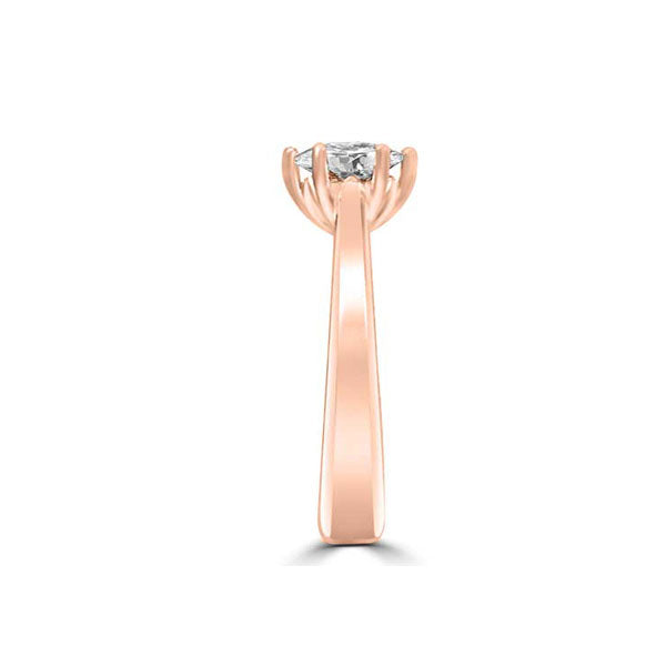 Solitaire Diamond Engagement 18ct Pink Gold - R849