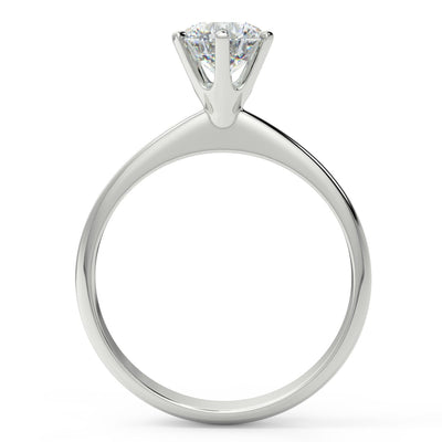Solitaire Diamond Engagement 18ct White Gold - R973